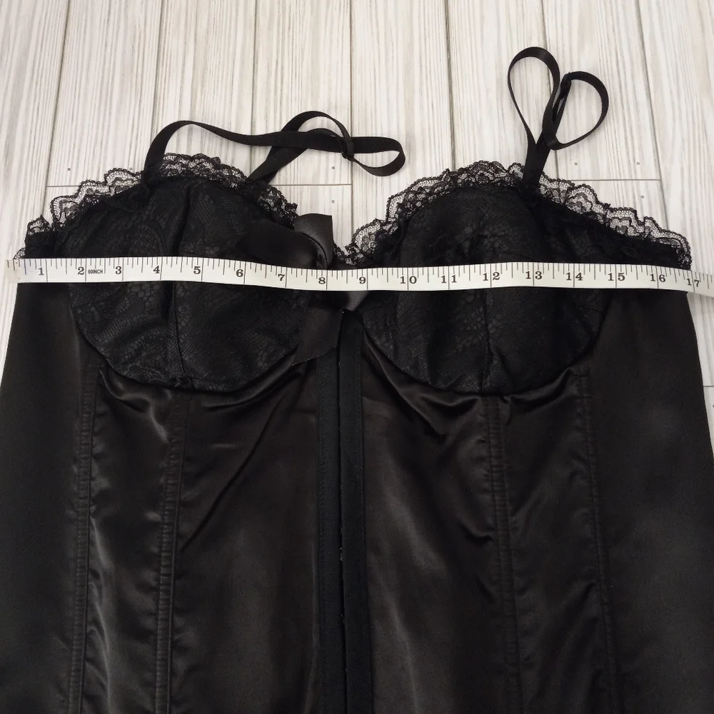 Fascinations Just Sexy Lingerie Lace Satin Corset